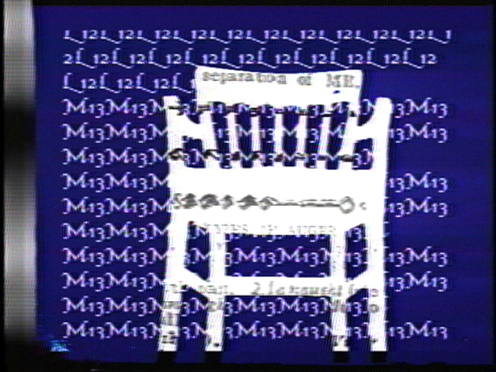 Peer Bode video still from Artist’s Studio (after Braque) / Conversation 1988